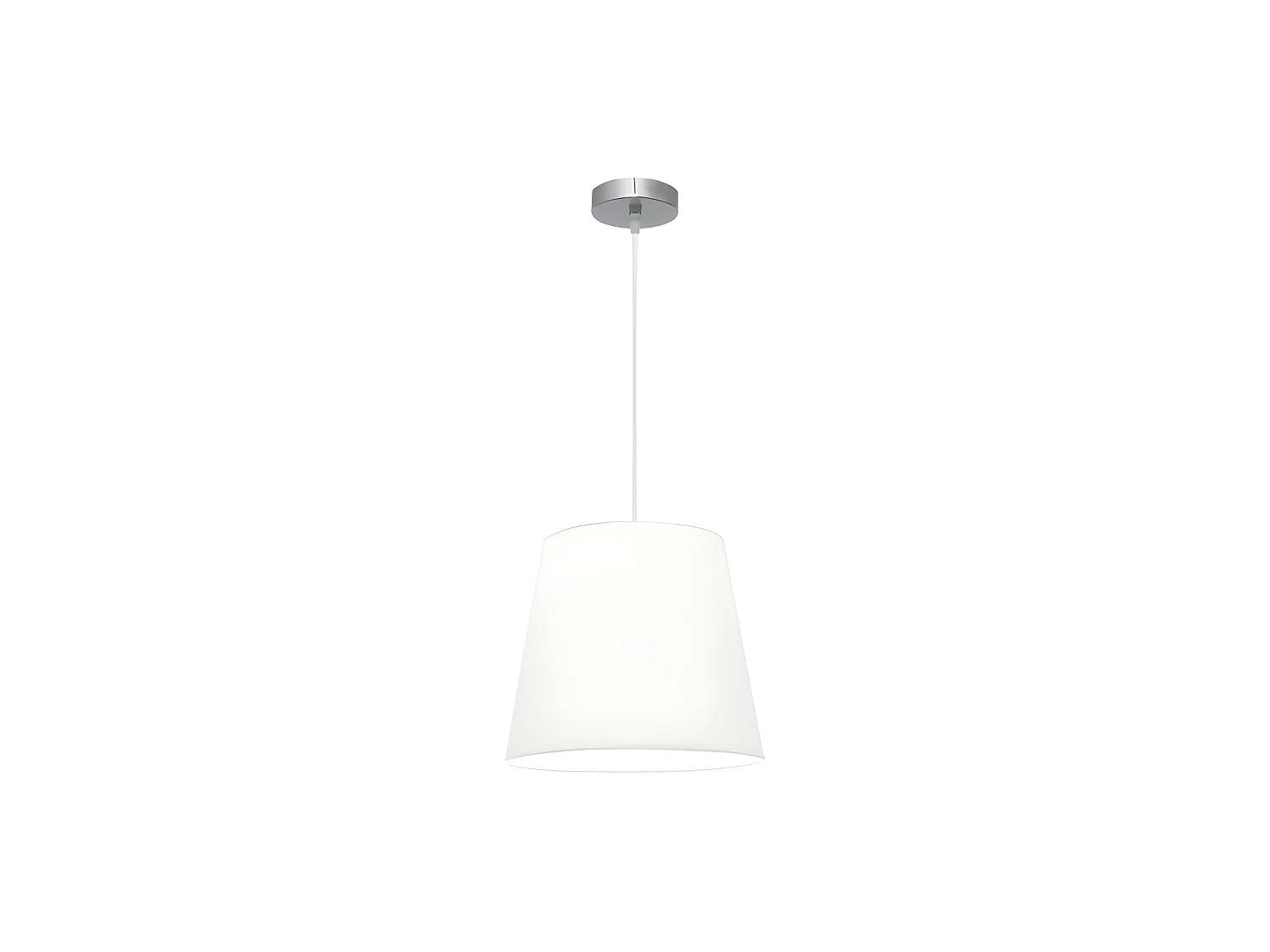 Lampe à Suspension Maldives 1xe27 Chrome/blanc Reg.35d FABRILAMP