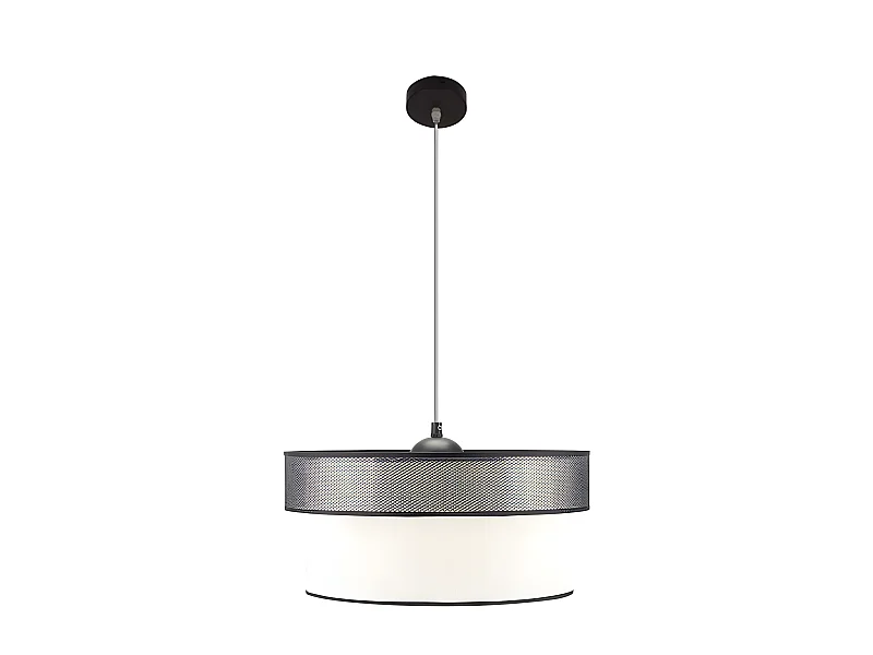 Felix Lampada a Sospensione Nero/Bianco 1 luce FABRILAMP