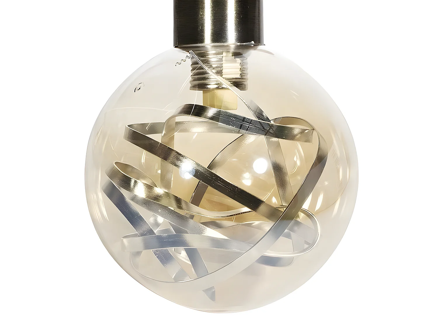 Lampe modèle VARANASI cuir 6 lumières FABRILAMP