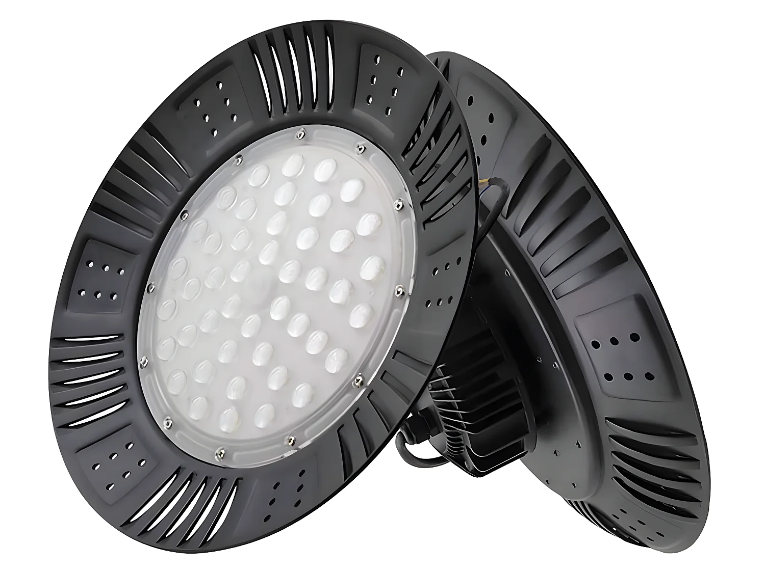 Cloche industrielle GRANITO150w 6500k Noir FABRILAMP