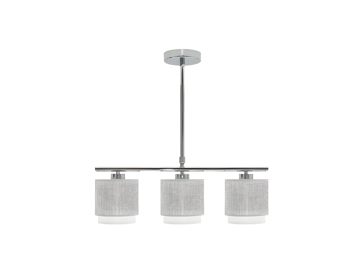 Lampada modello Kenya 3xe14 Grigio/bianco FABRILAMP