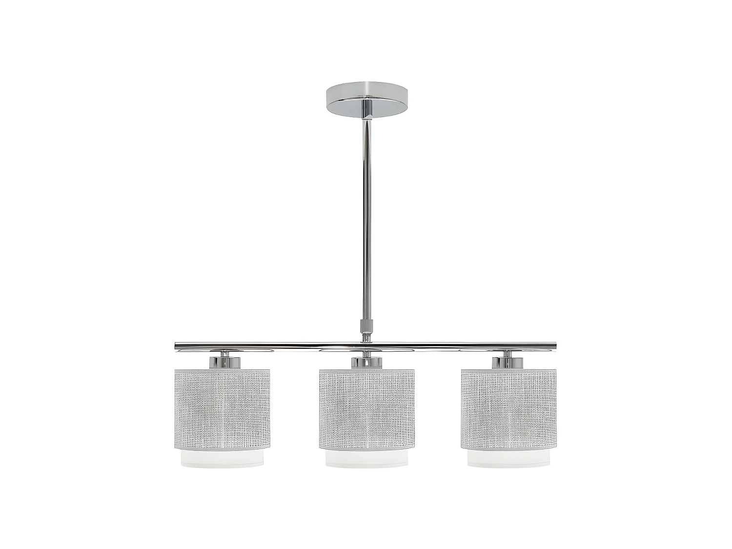 Lampada modello Kenya 3xe14 Grigio/bianco FABRILAMP