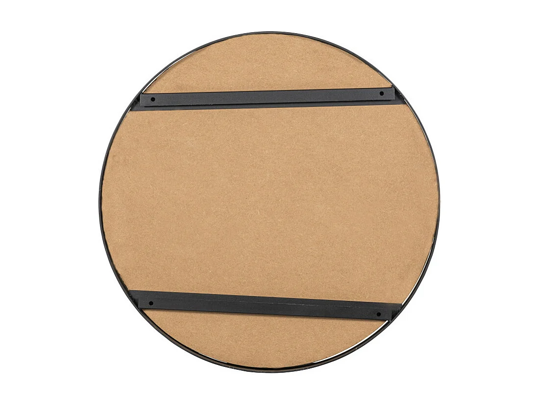 Fiona - Tableau rond contemporain - Couleur - Marron, Dimensions - ø80 cm