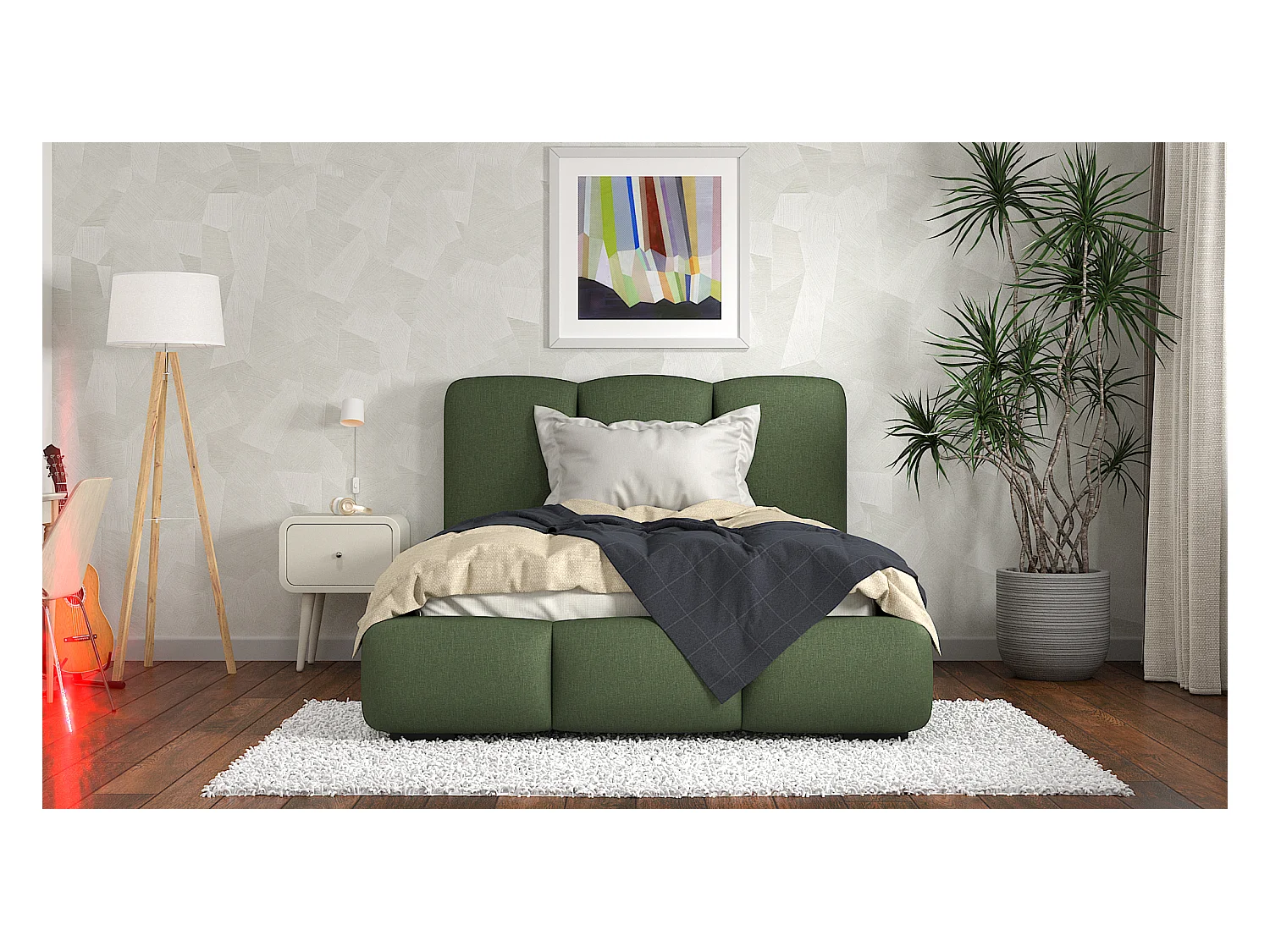 SIBLO Lit ado moderne Allure 160x200 cm Forest