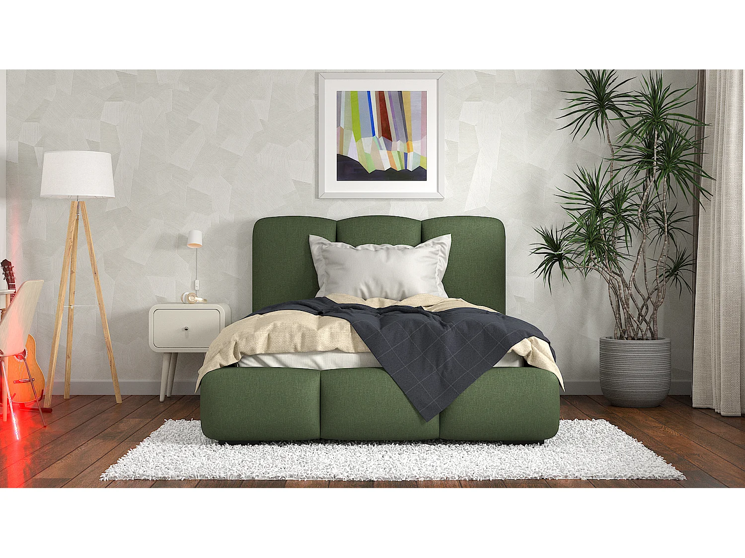 SIBLO Lit ado moderne Allure 160x200 cm Forest