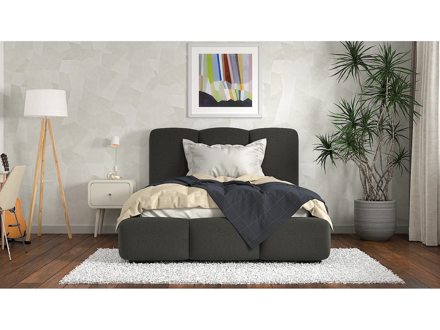 SIBLO Lit ado moderne Allure 180x200 cm Vert