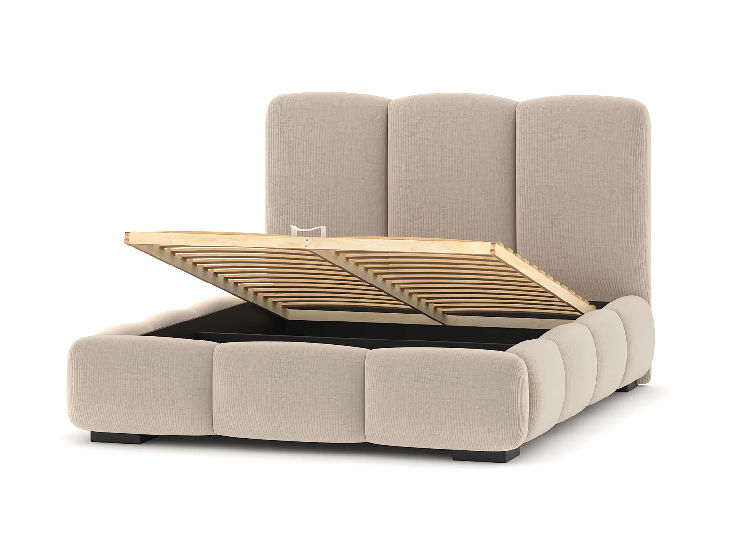 SIBLO Lit ado moderne Allure 160x200 cm Crémeux