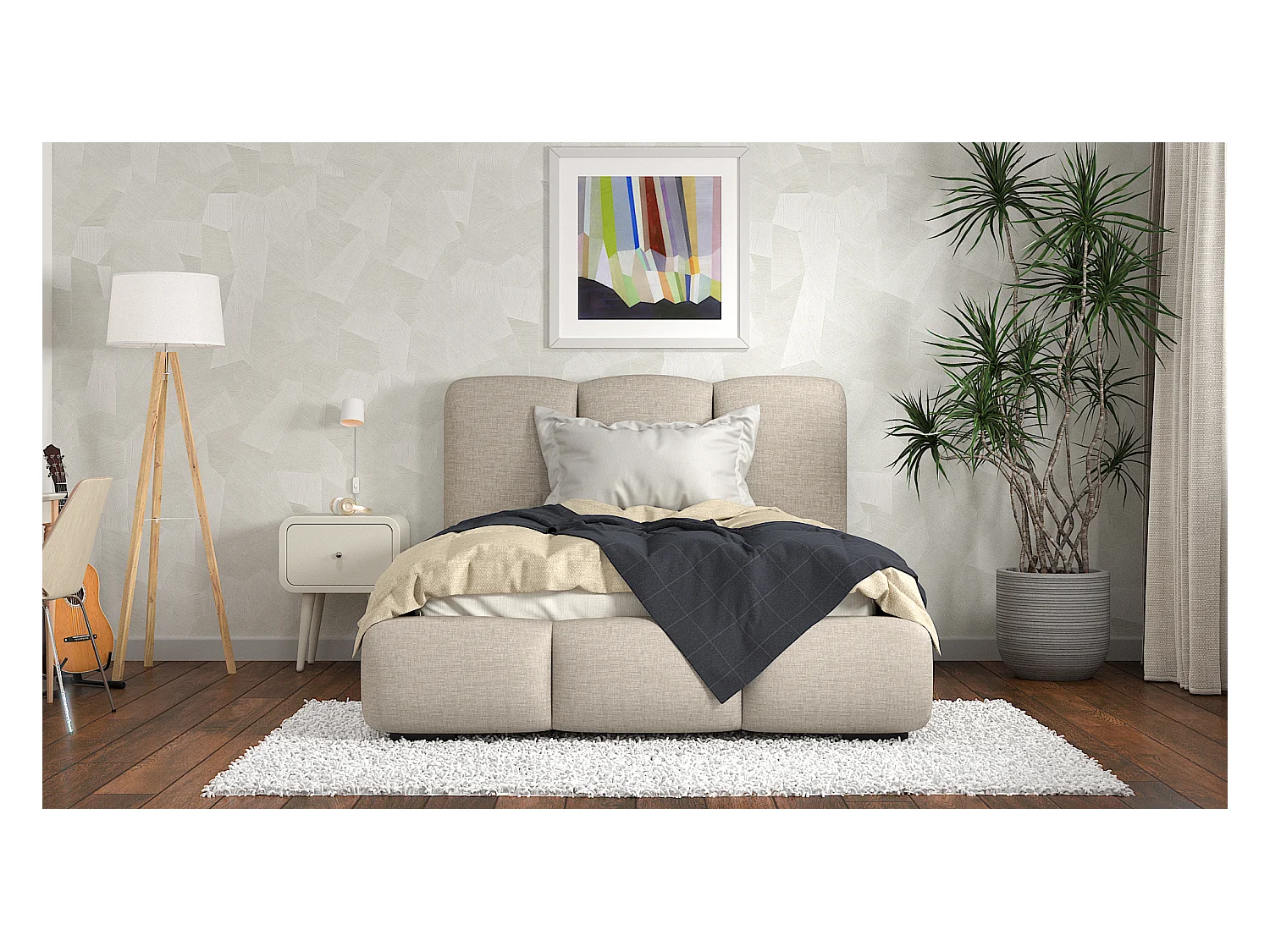 SIBLO Lit ado moderne Allure 160x200 cm Truffa