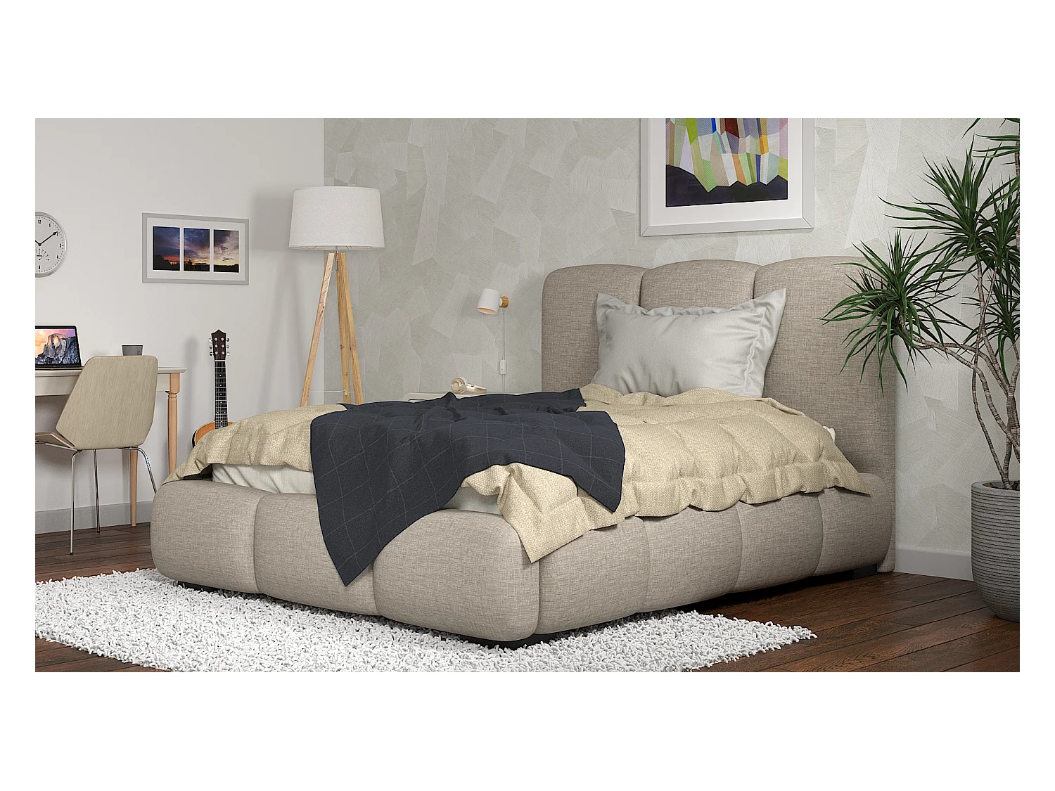 SIBLO Lit ado moderne Allure 160x200 cm Truffa