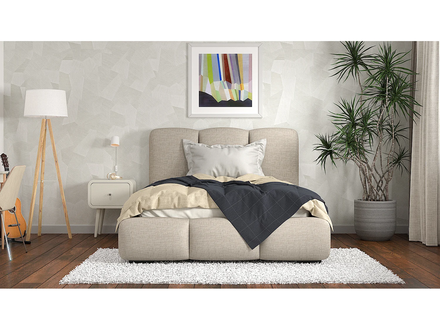 SIBLO Lit ado moderne Allure 160x200 cm Truffa