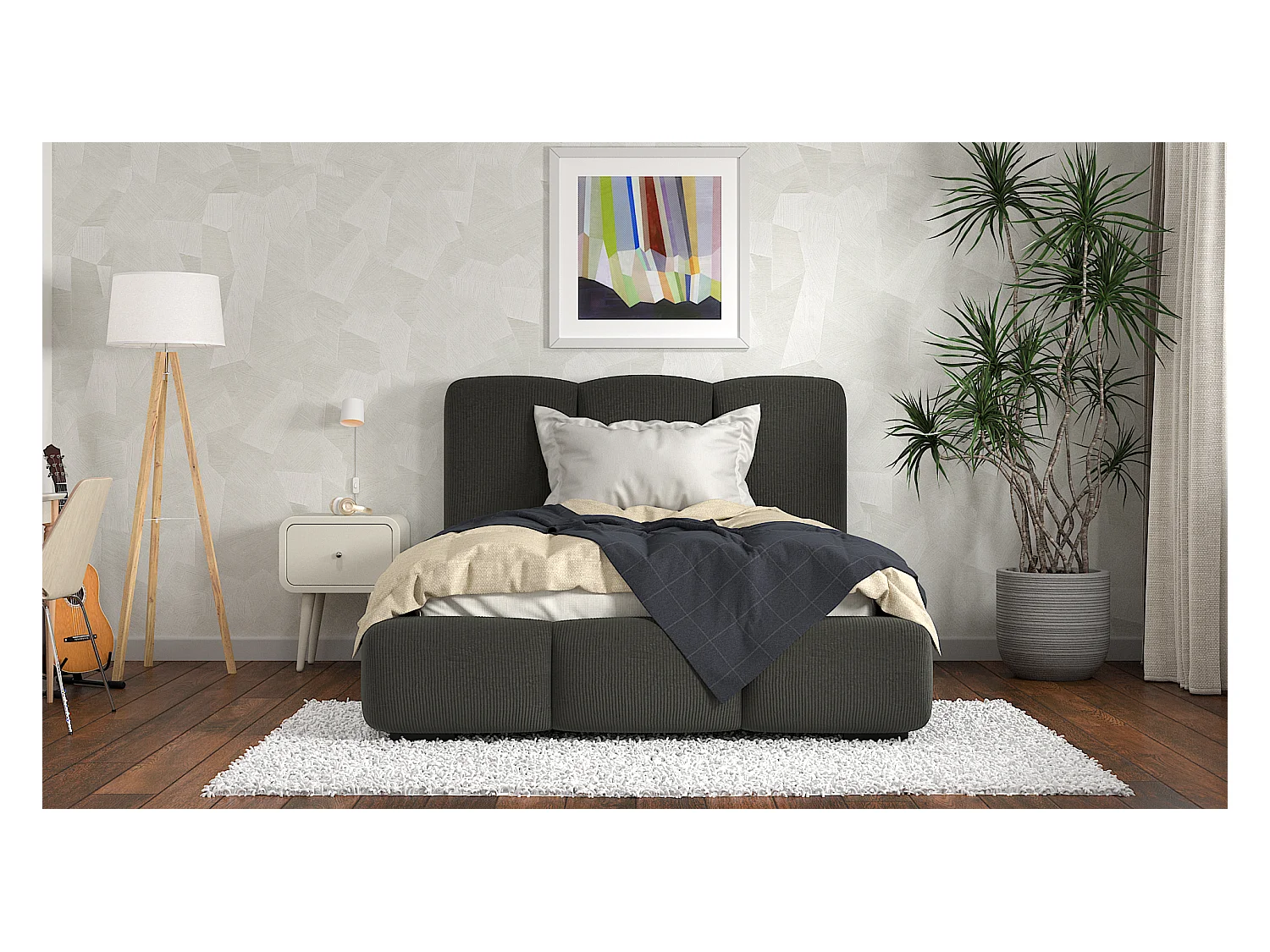 SIBLO Lit ado moderne Allure 160x200 cm Vert