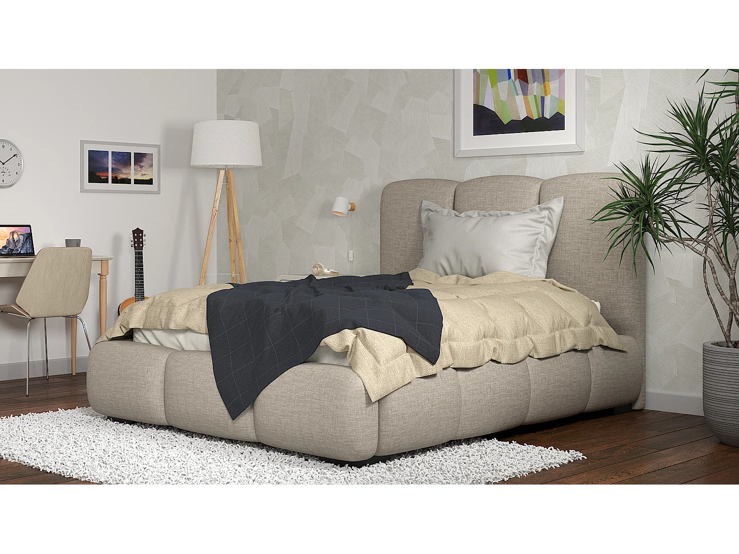 SIBLO Lit ado moderne Allure 180x200 cm Truffa