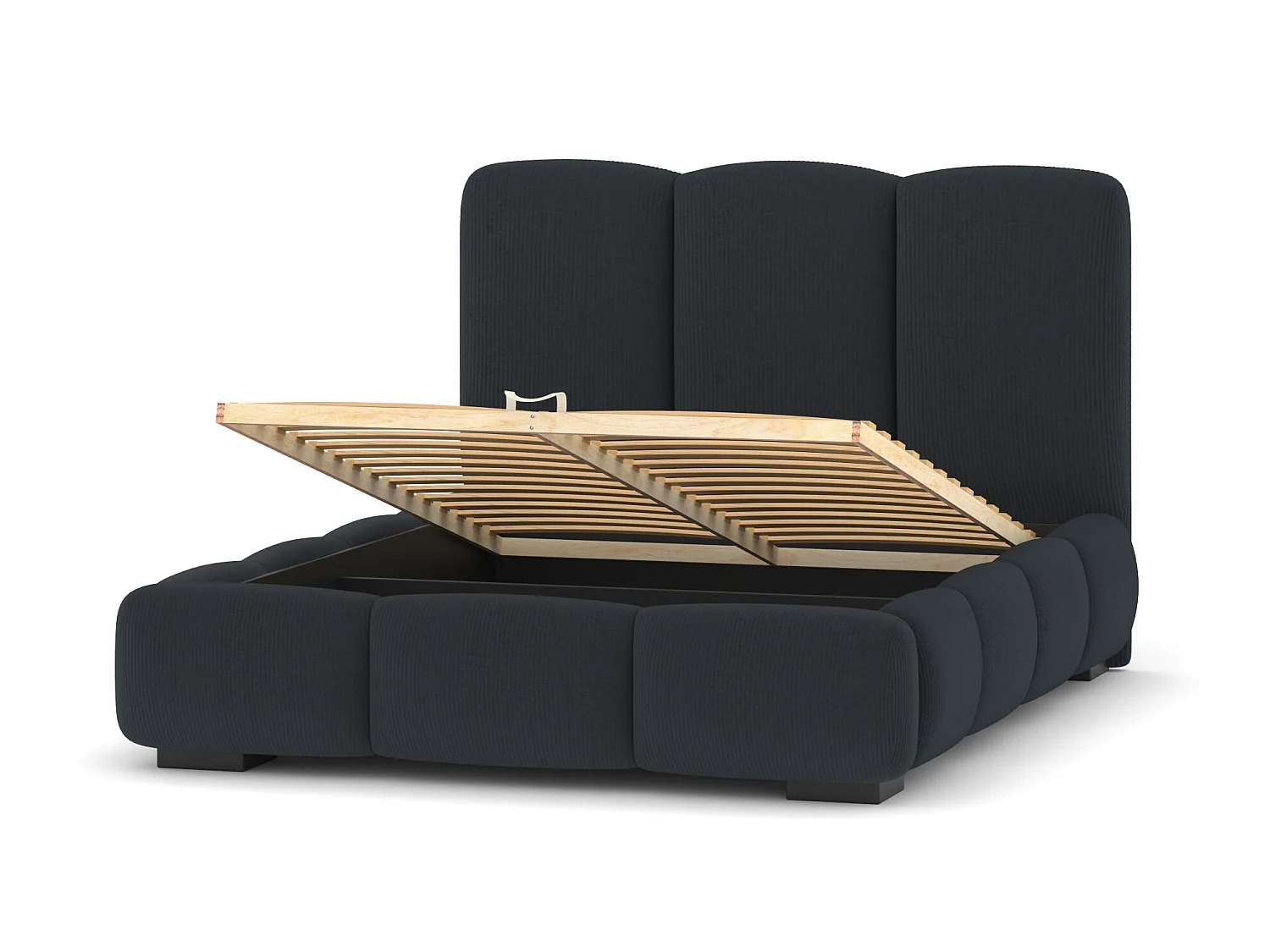 SIBLO Lit ado moderne Allure 160x200 cm Gris anthracite