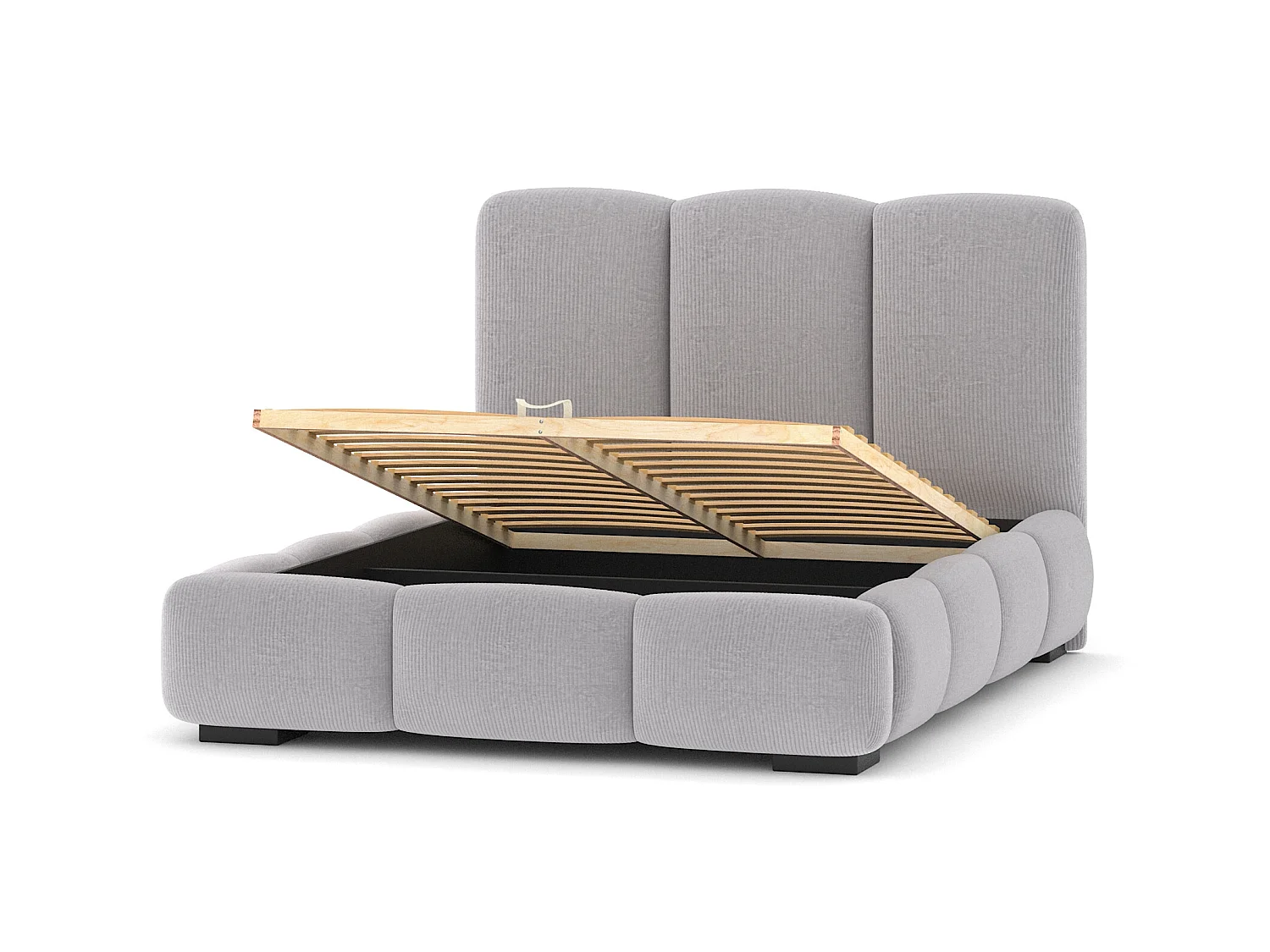 SIBLO Lit ado moderne Allure 160x200 cm Gris