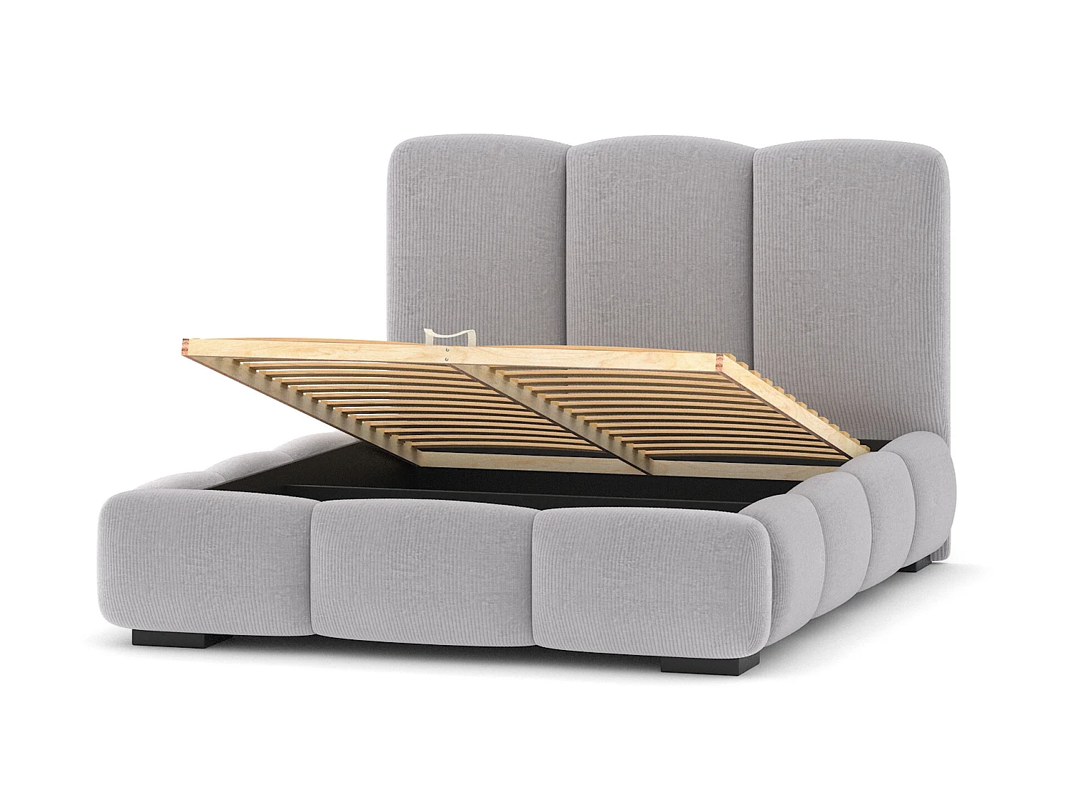 SIBLO Lit ado moderne Allure 160x200 cm Gris