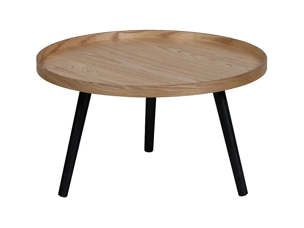 Mesa - Table d'appoint ronde bois ø60cm - Bois clair