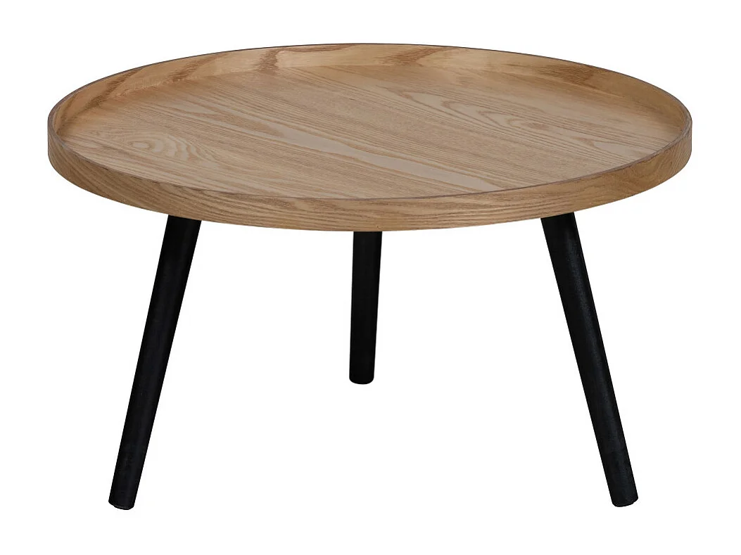Mesa - Table d'appoint ronde bois ø60cm - Bois clair
