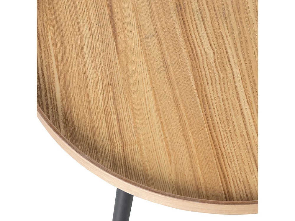 Mesa - Table d'appoint ronde bois ø60cm - Bois clair