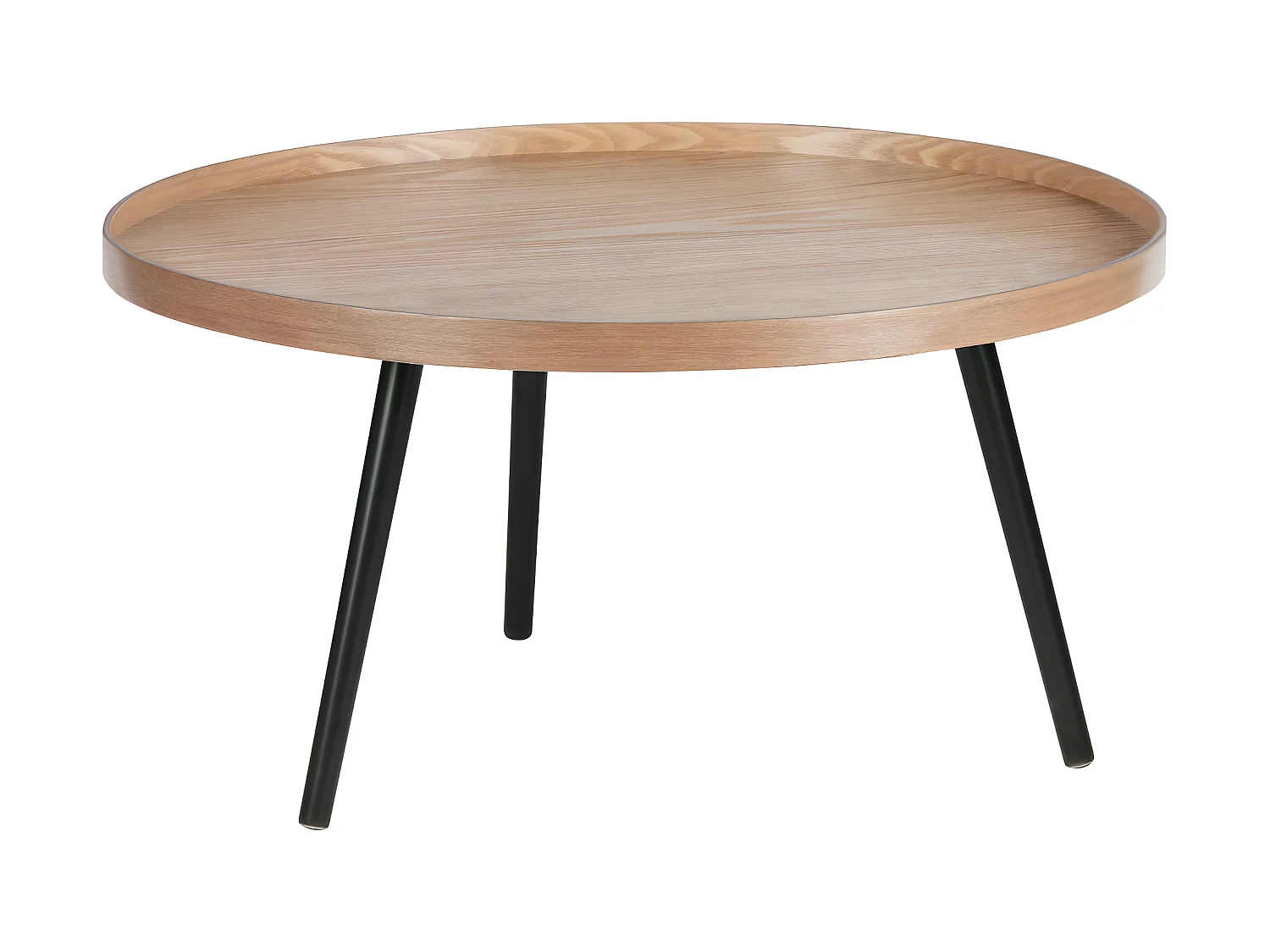 Mesa - Table d'appoint ronde bois ø78cm - Bois clair