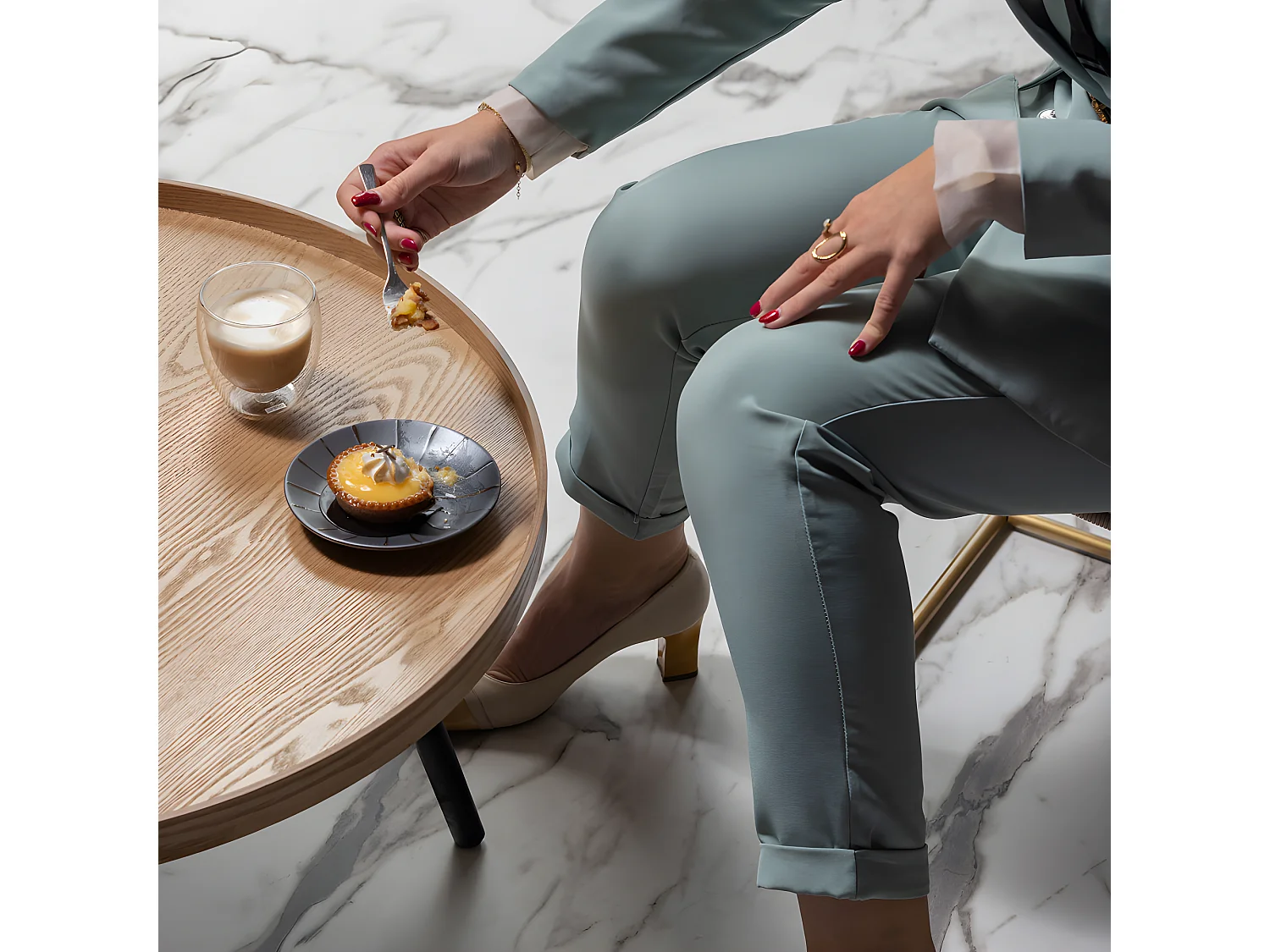 Mesa - Table d'appoint ronde bois ø78cm - Bois clair