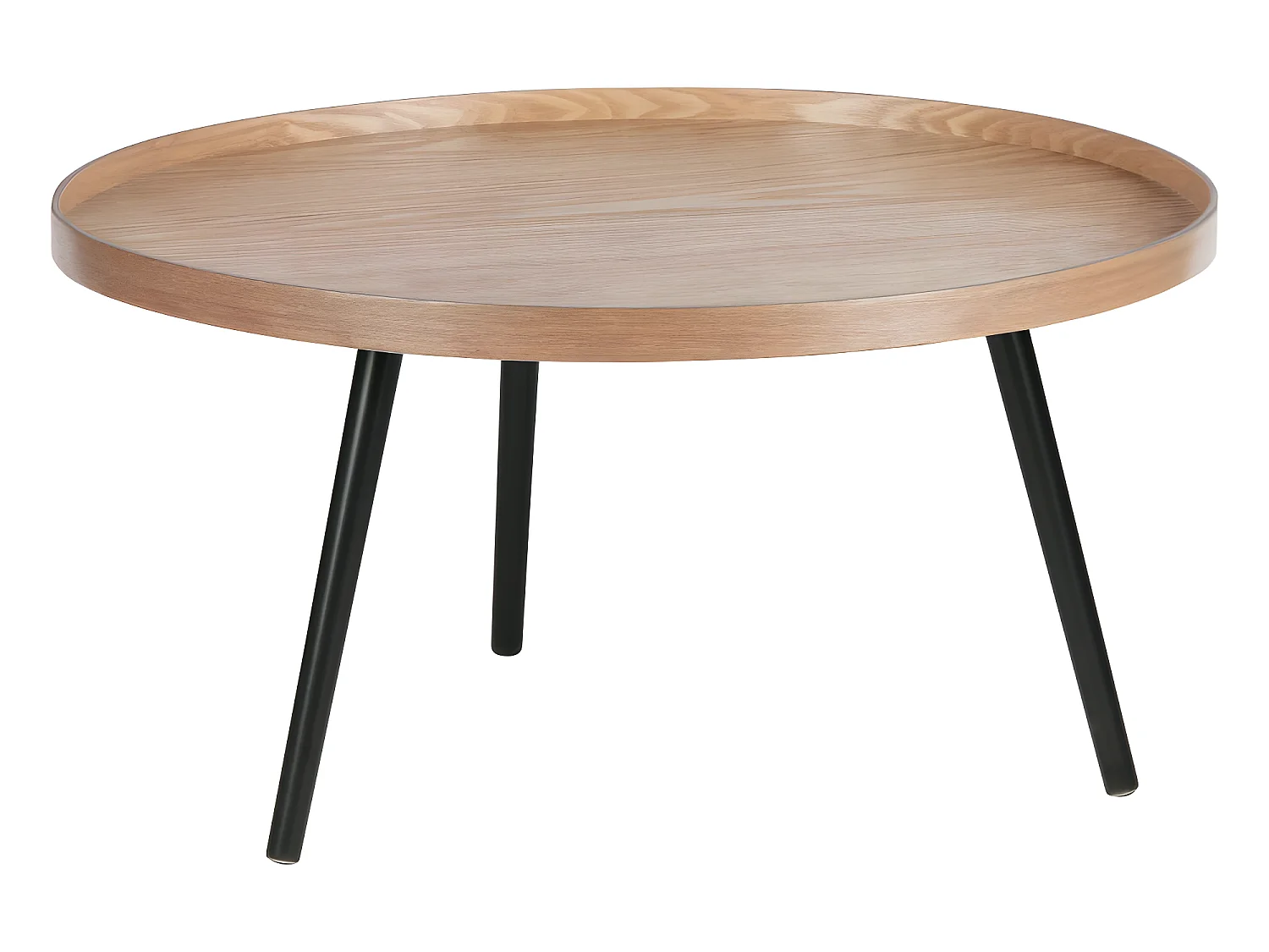 Mesa - Table d'appoint ronde bois ø78cm - Bois clair