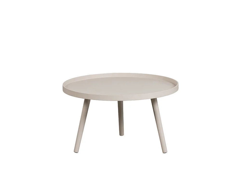 Mesa - Table d'appoint ronde bois ø60cm - Beige