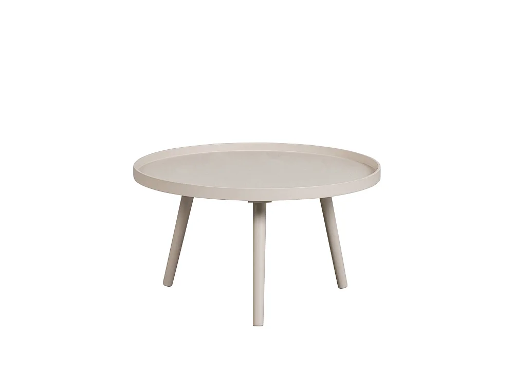 Mesa - Table d'appoint ronde bois ø60cm - Beige