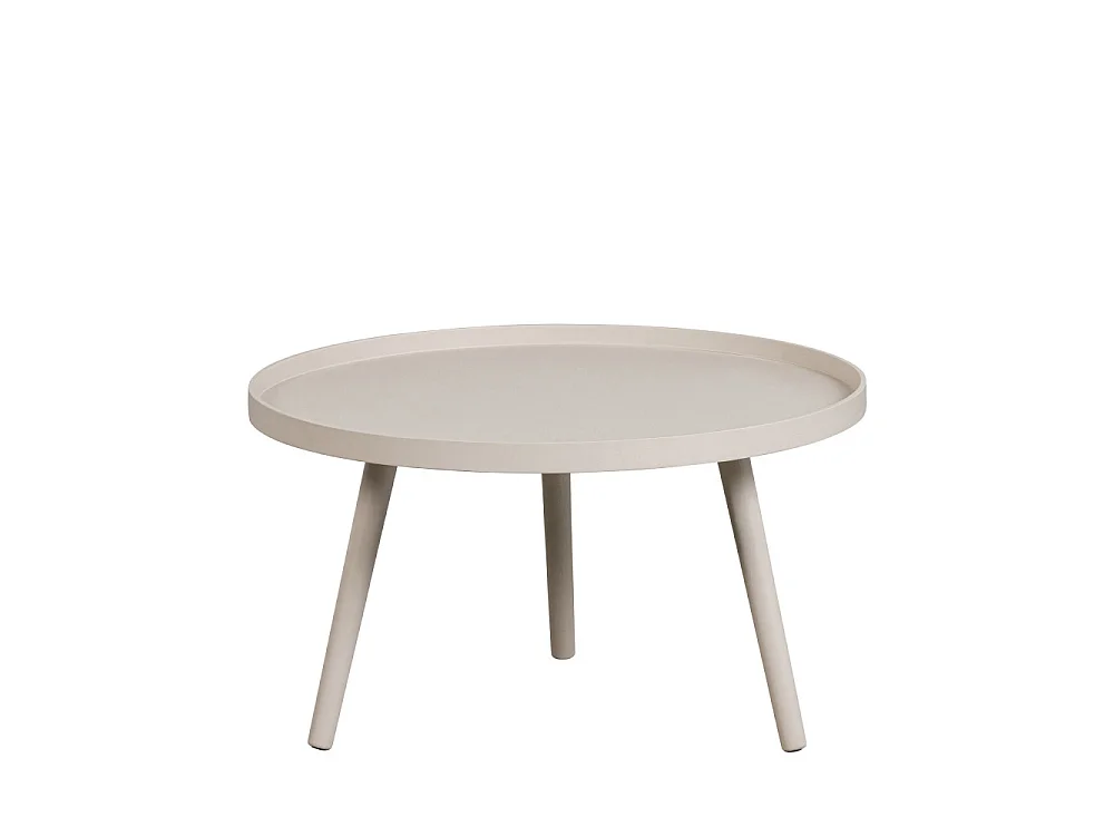 Mesa - Table d'appoint ronde bois ø60cm - Beige