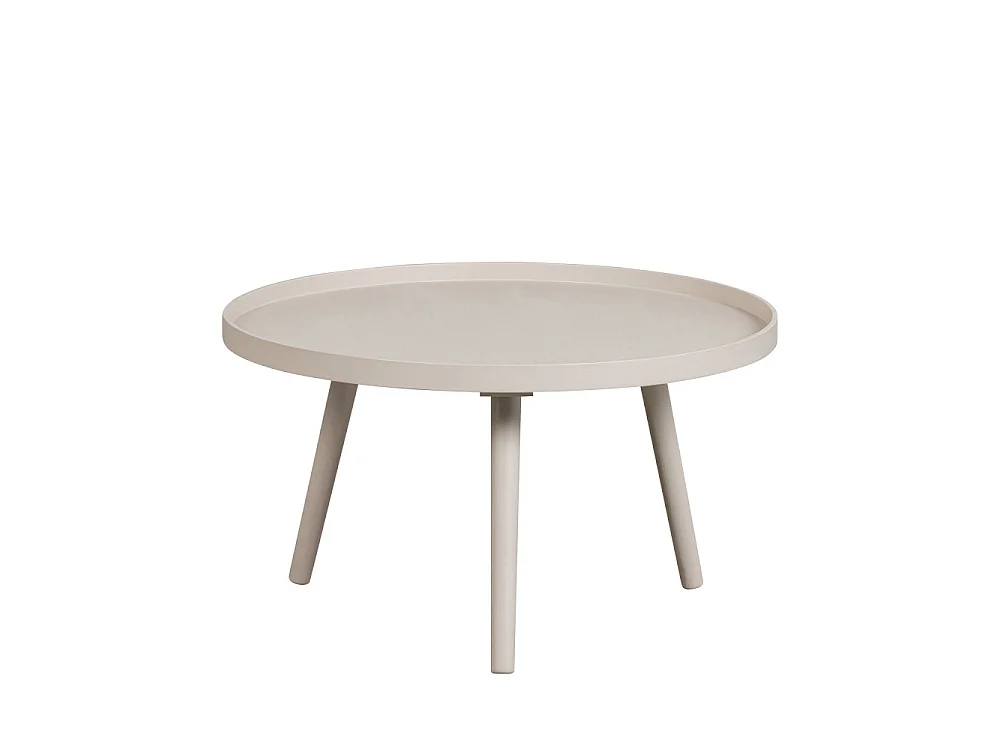 Mesa - Table d'appoint ronde bois ø60cm - Beige