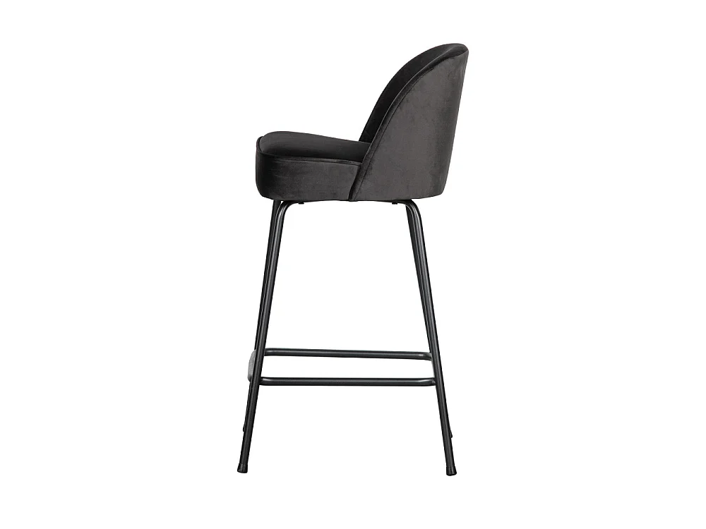 Vogue - Tabouret de bar en velours H65cm - Bronze