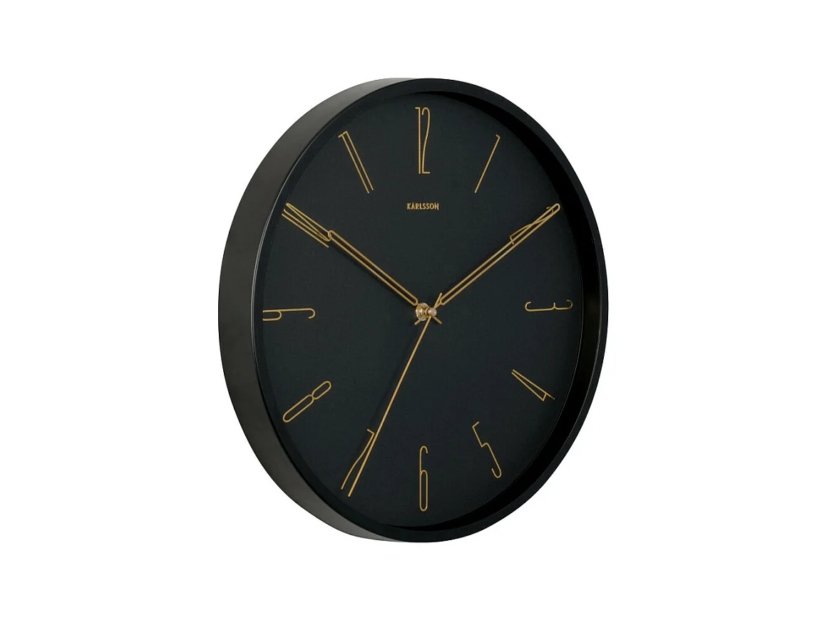 Wanduhr Belle Numbers - Schwarz - Ø35cm