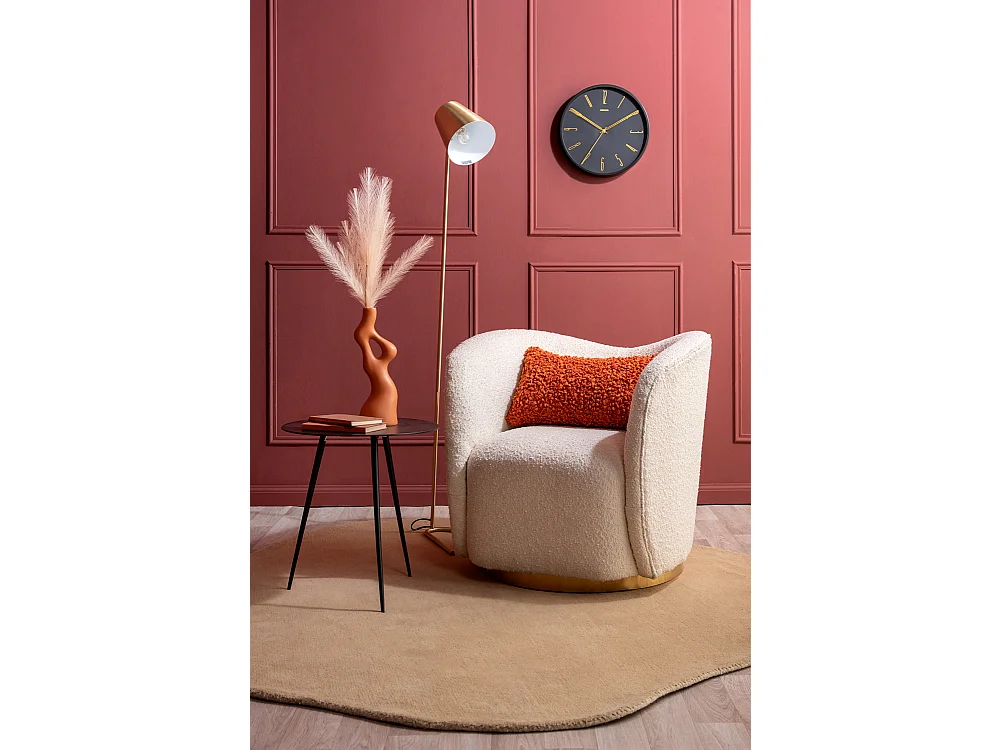 Reloj de pared Belle Numbers - Negro - Ø35cm