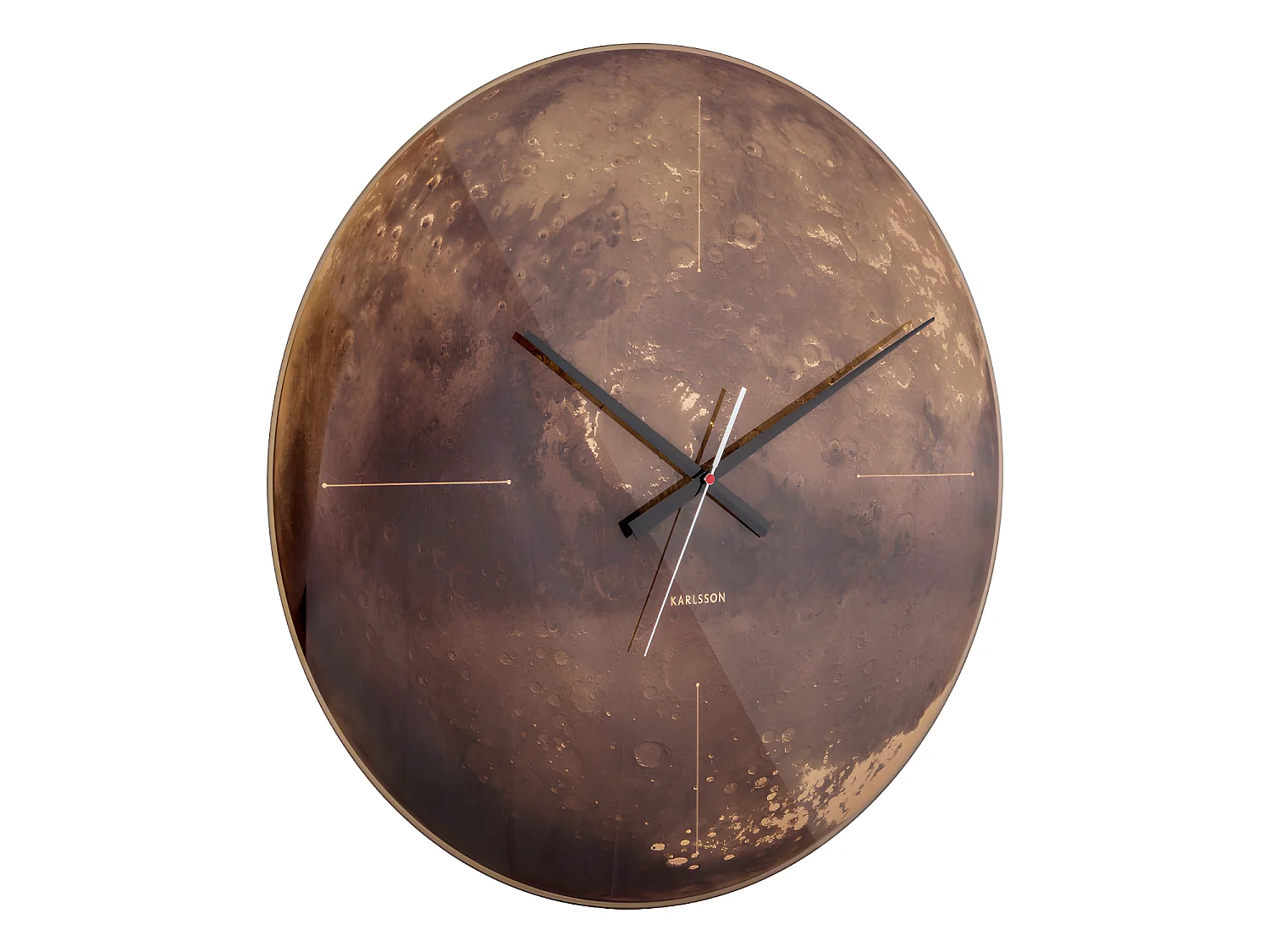 Wanduhr Mars - Kupfer - Ø60cm