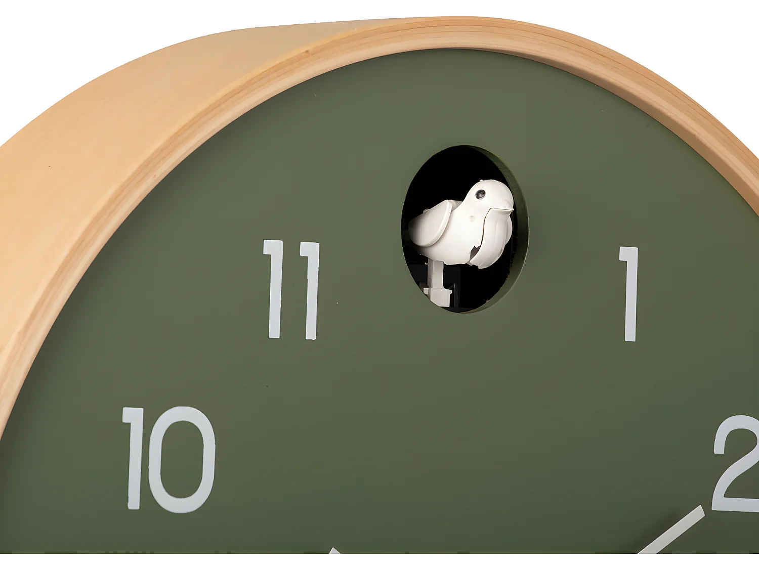 Wandklok Natural Cuckoo - Jungle groen- Ø31,5cm