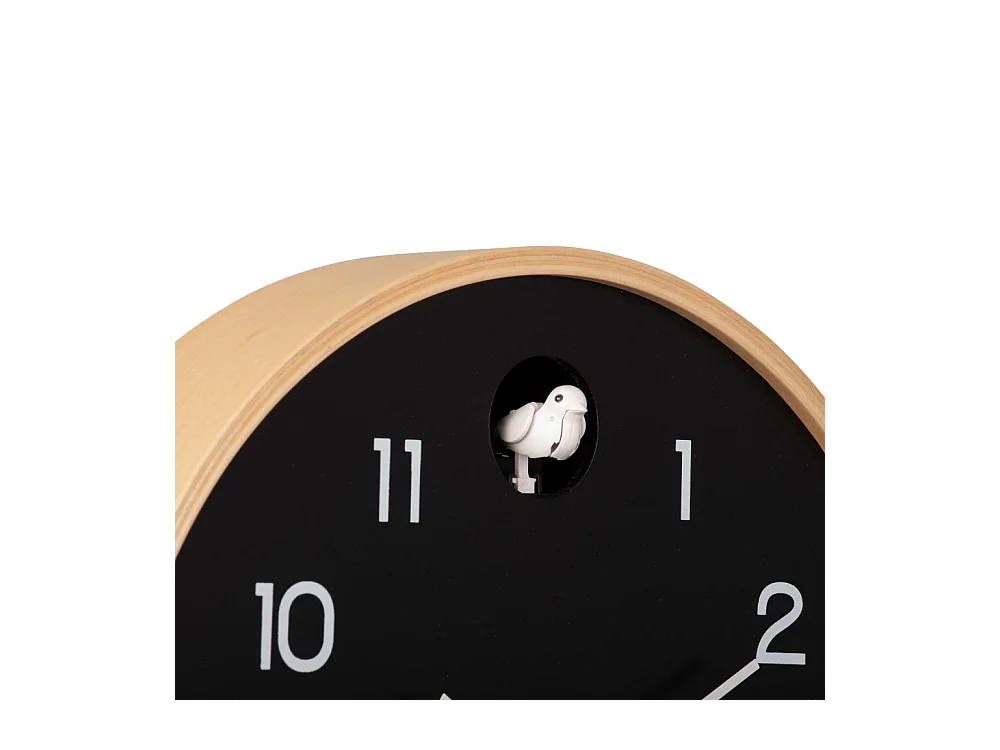 Wanduhr Natural Cuckoo - Schwarz - Ø31,5cm