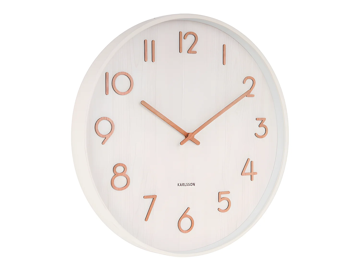 Wanduhr Pure Large - Weiß - Ø60cm