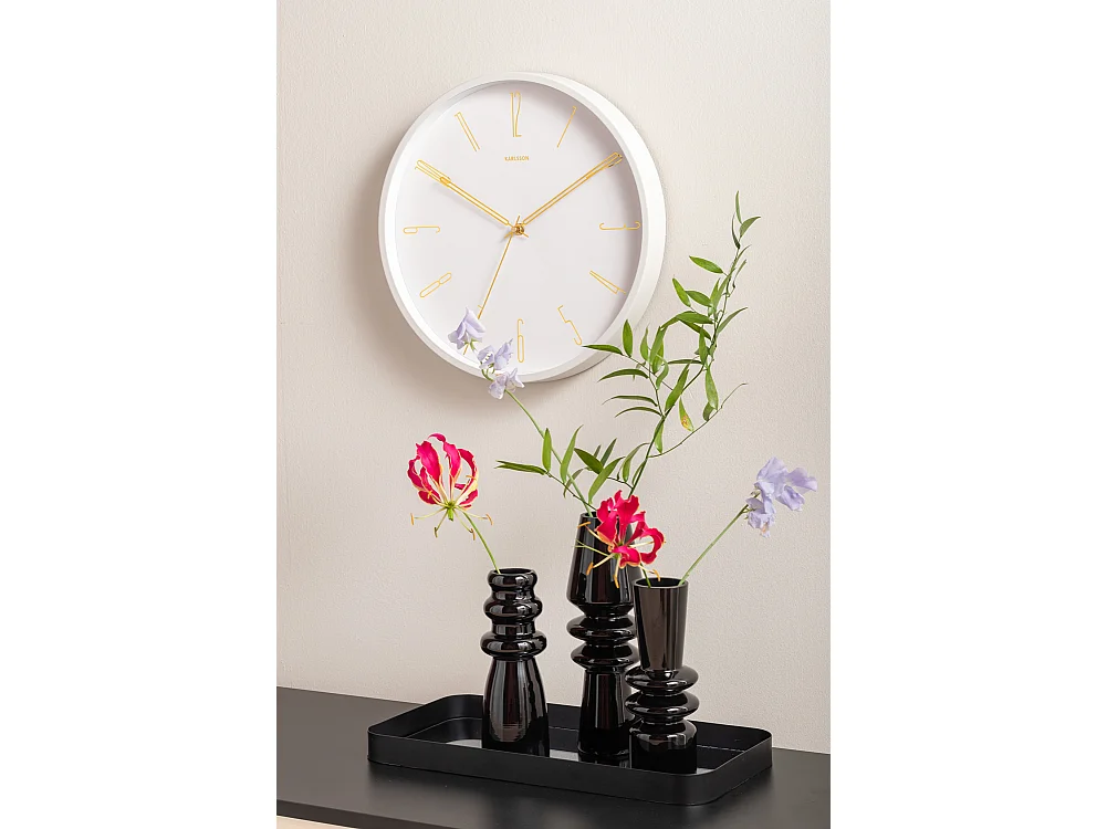 Belle Numbers - Horloge murale ronde ø35cm - Blanc