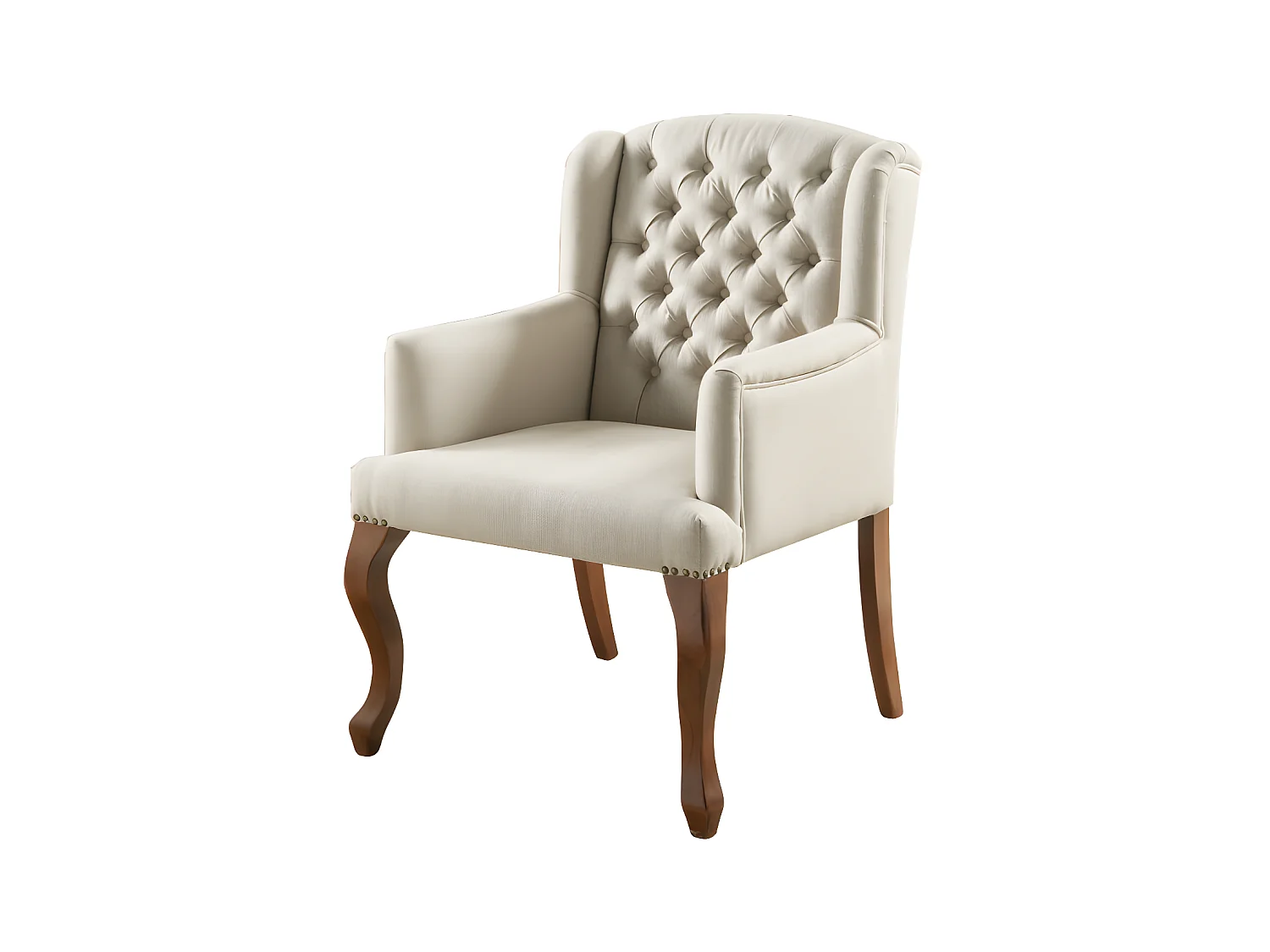 Fauteuil bergère en tissu PARUNA  - Beige