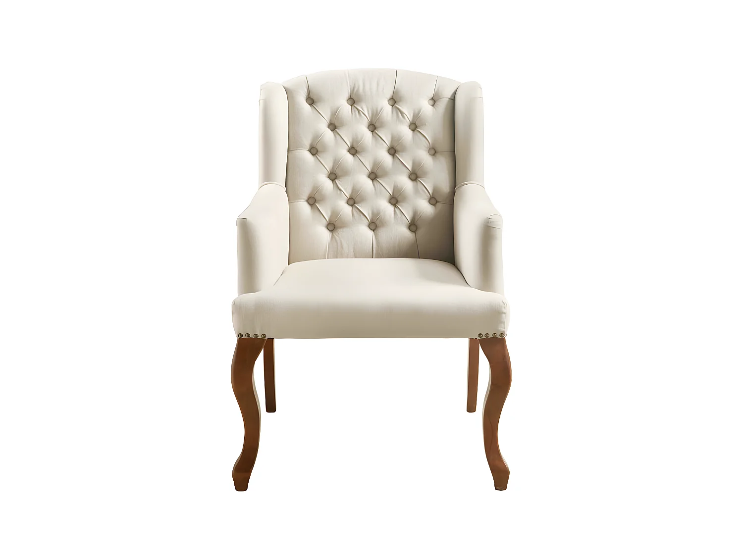 Fauteuil bergère en tissu PARUNA  - Beige