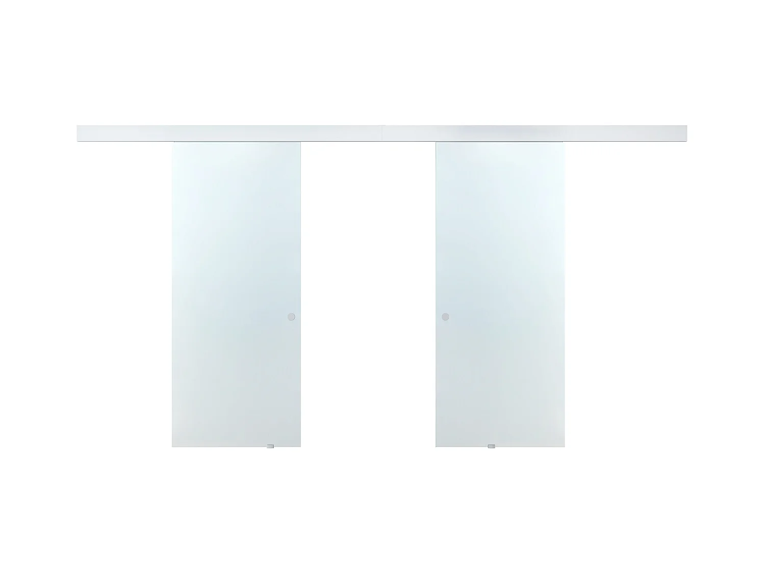 Glasschiebetür Alusystem Doppelflügel - 205 x 166 cm - ALINA