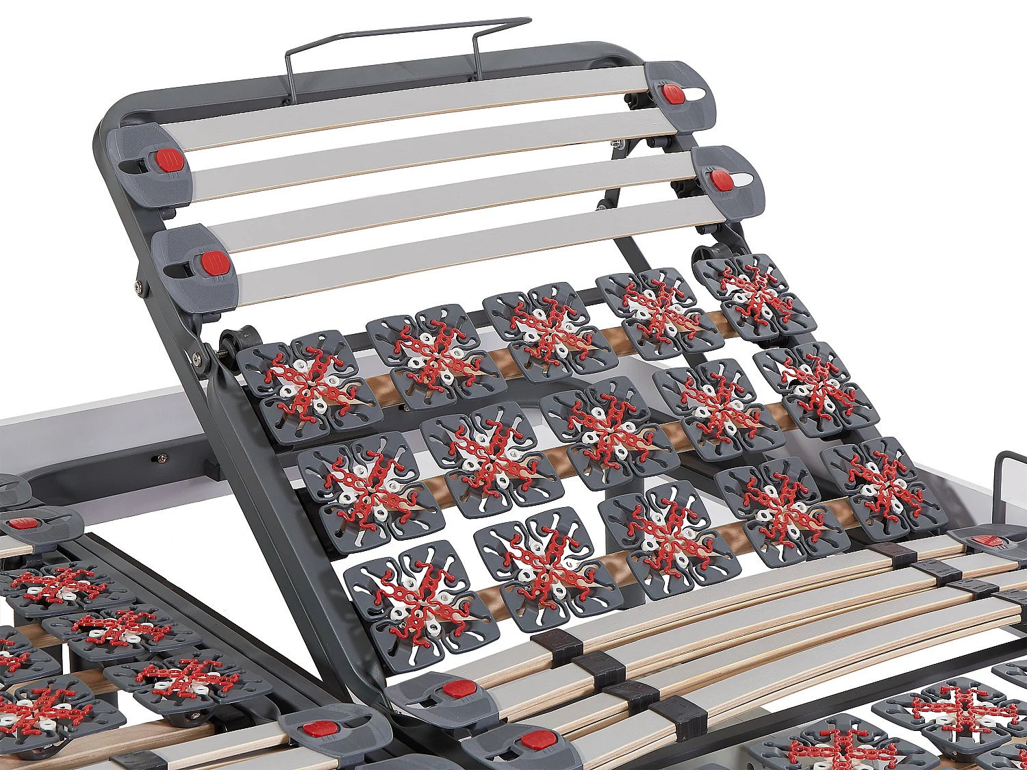 Set da relax con doghe e sospensioni - PANDORA II di YSMÉE - Motori OKIN - Bianco - 2 x 80 x 200 cm