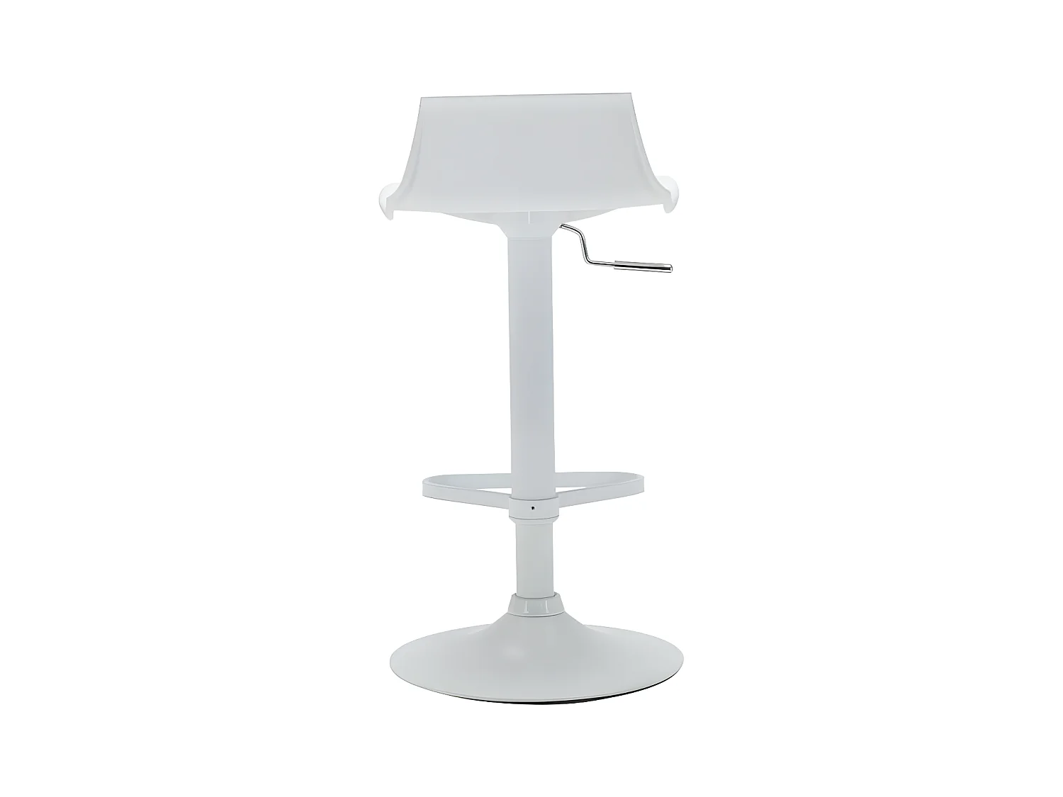 Barhocker höhenverstellbar - Polypropylen - Weiß - CALAS