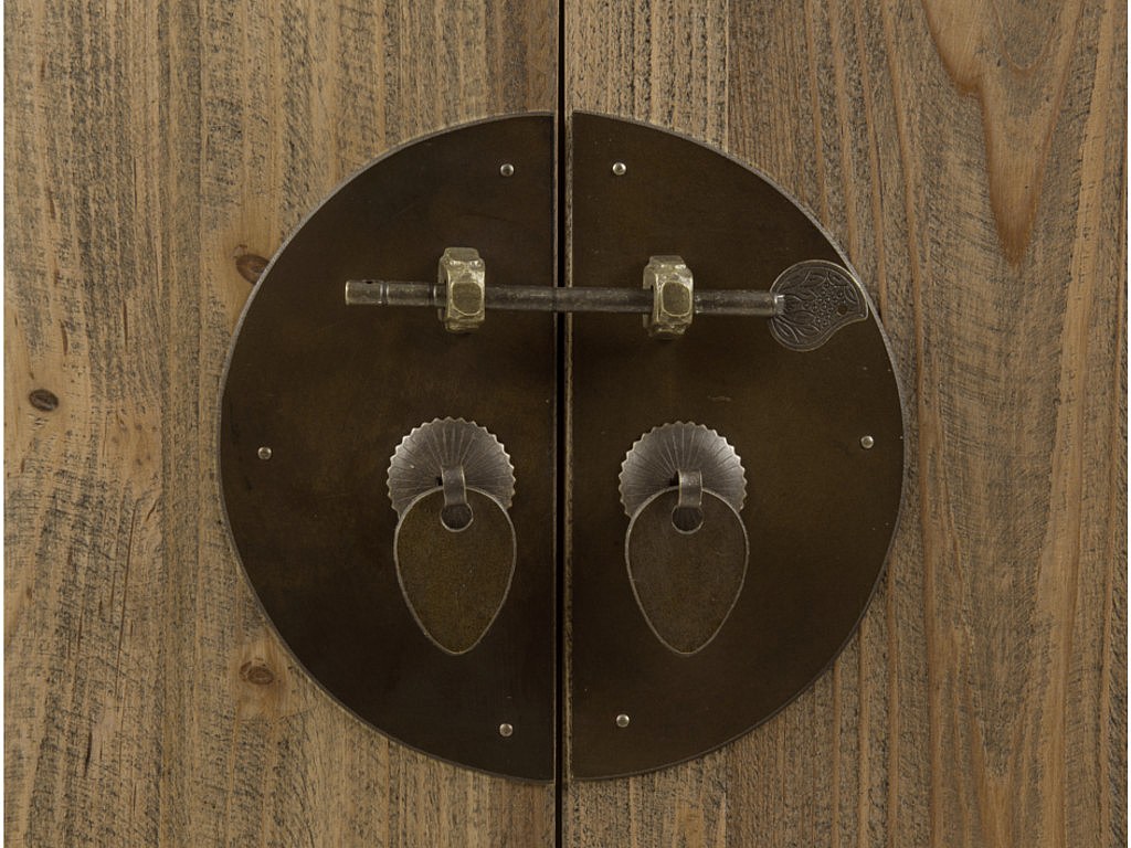 Aparador madera de pino lacado color natural TRAPANO