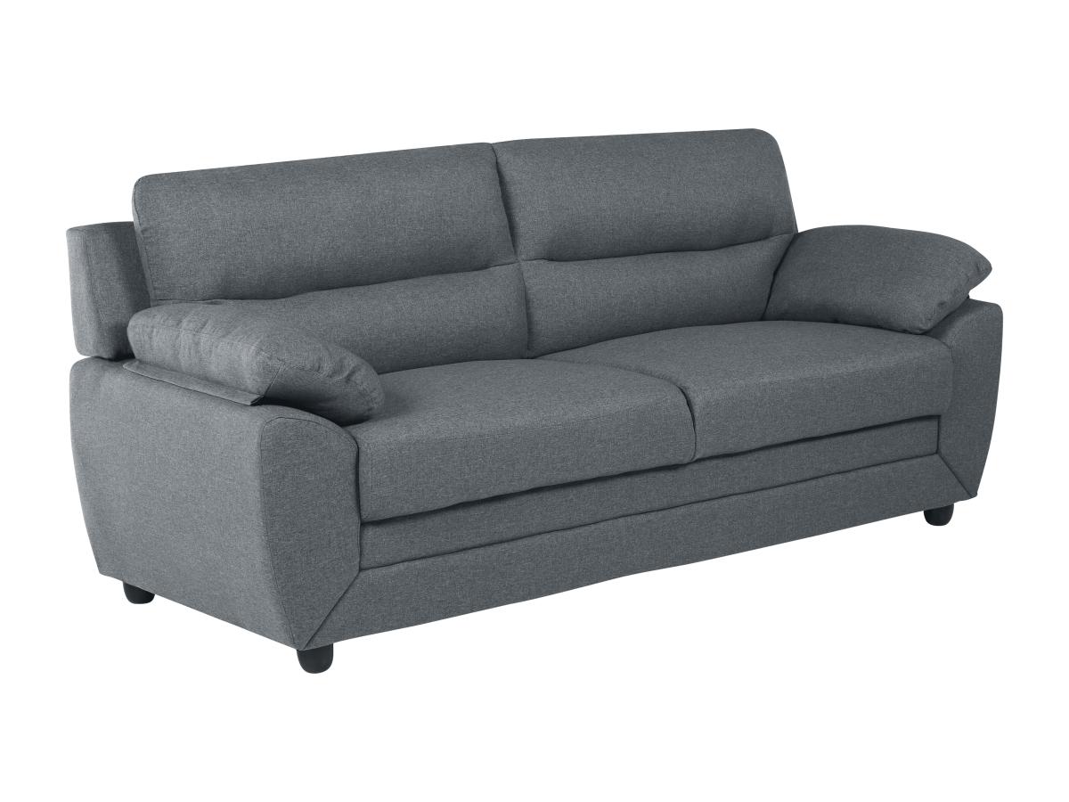 Sofa 3-Sitzer - Stoff - Anthrazit - MANOA günstig online kaufen