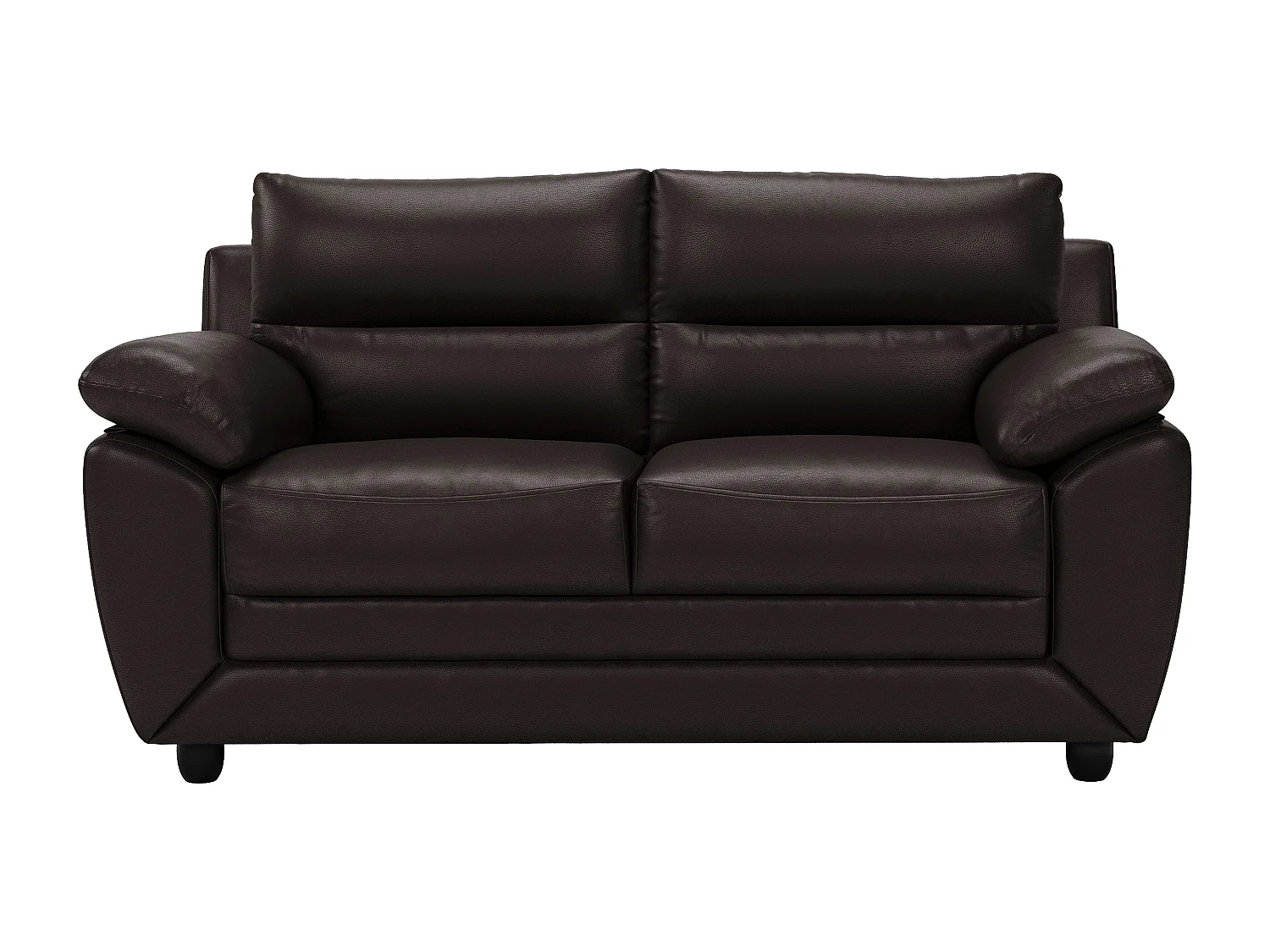 MANOA 2-seter sofa i kunstskinn - Brun