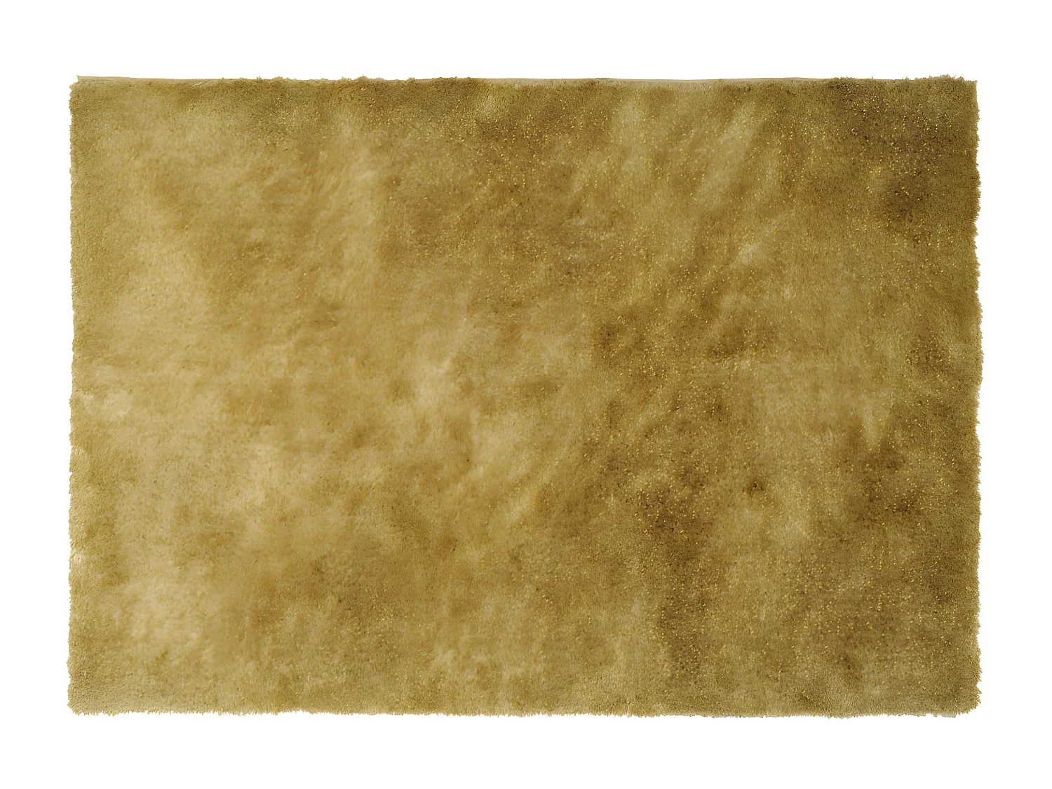 Tapis shaggy à poils longs - 120 x 170 cm - Doré - GLITTER