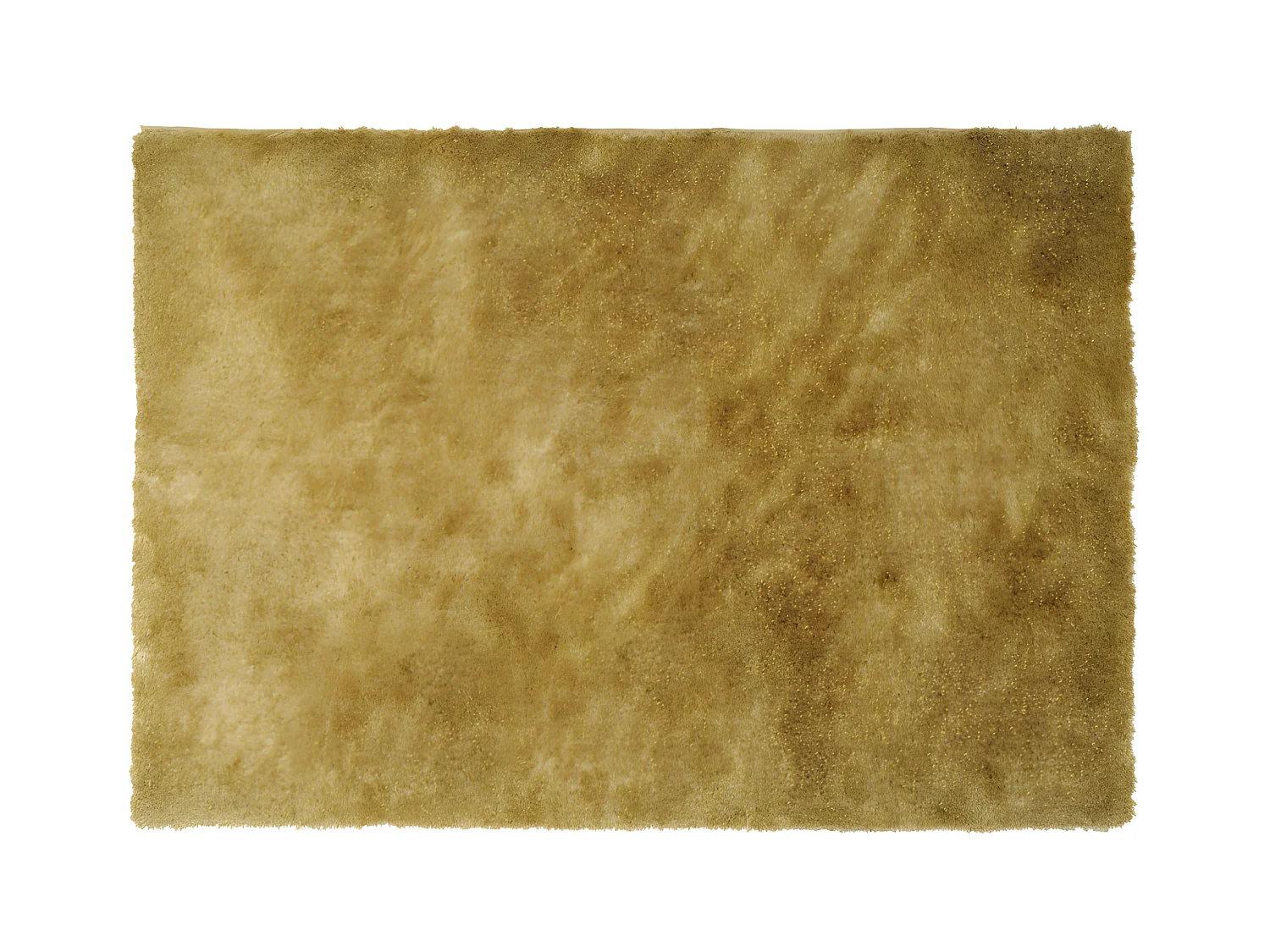 Tapis shaggy à poils longs - 120 x 170 cm - Doré - GLITTER