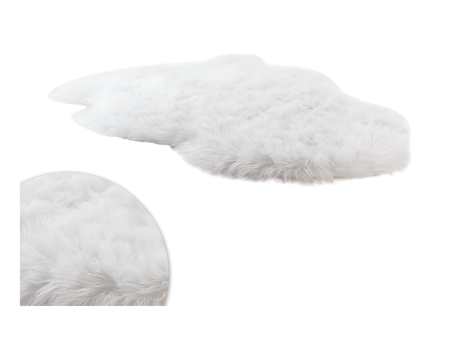 Scendiletto imitazione pelle di pecora SHEEP - 90x65 cm