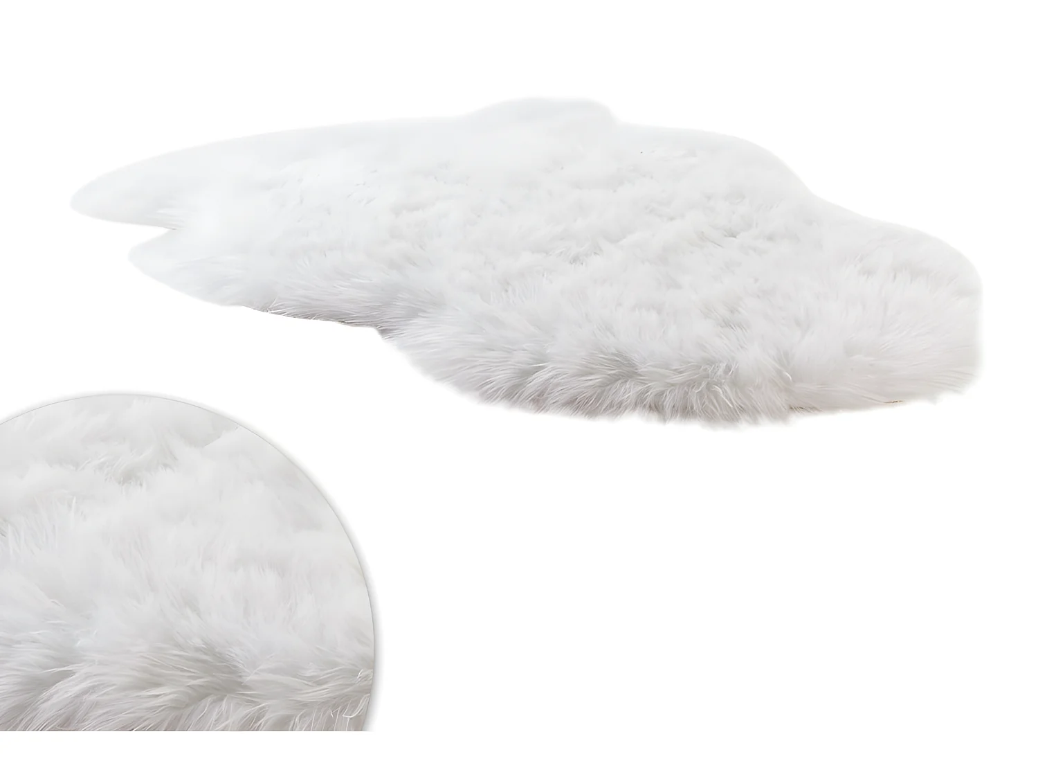 Scendiletto imitazione pelle di pecora SHEEP - 90x65 cm