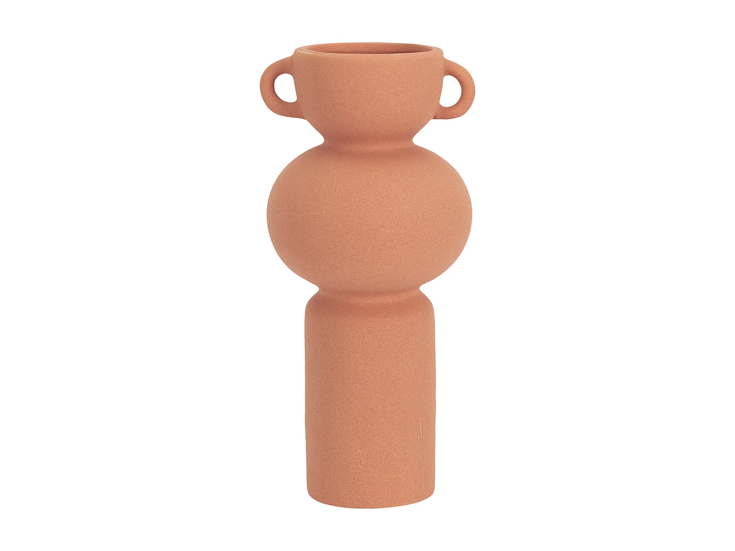 Vase Anse Ceramique Terracotta Arty H25.5cm Orange